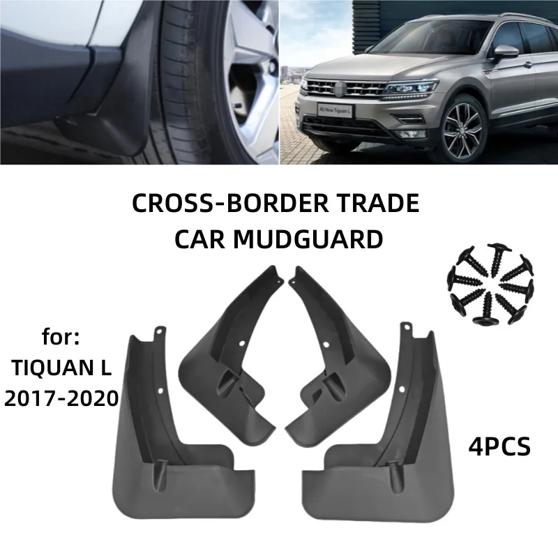 

For 17-20 Volkswagen Tiguan L Mudguards Fender Mudflaps Front Rear Flares Splash Guards Cover Car Accessorie