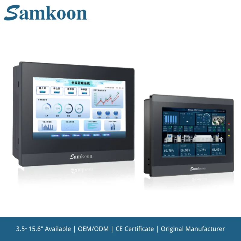 

Samkoon 10,2 дюйма HMI Touch Sceen Панель дисплея HMI Modbus RTU Протокол TCP RS485 Ethernet-связь