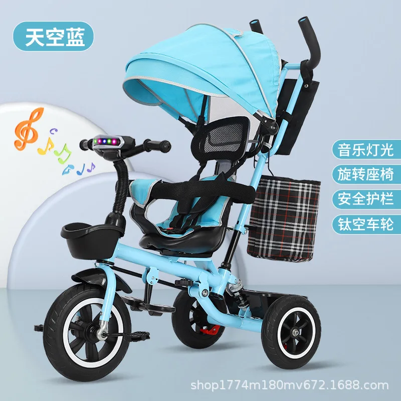 

Portable Folding Baby Bicycle Bike Baby Car Children's Bicycles Three Wheels 1-3-6 Years Old Baby Child Stroller Bicycle Gifts