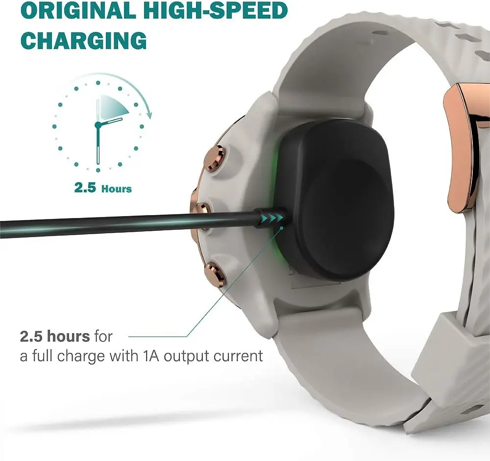 For Suunto 7 GPS Sports Watch USB Charger Smart Watch Charger Cable Fast Charger Replacement Charger