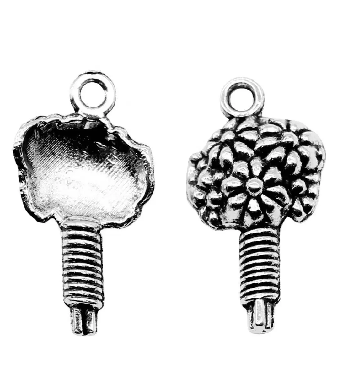 20pcs    24x12mm     Alloy matel tibetan silver flowers pendant     HWEF3961