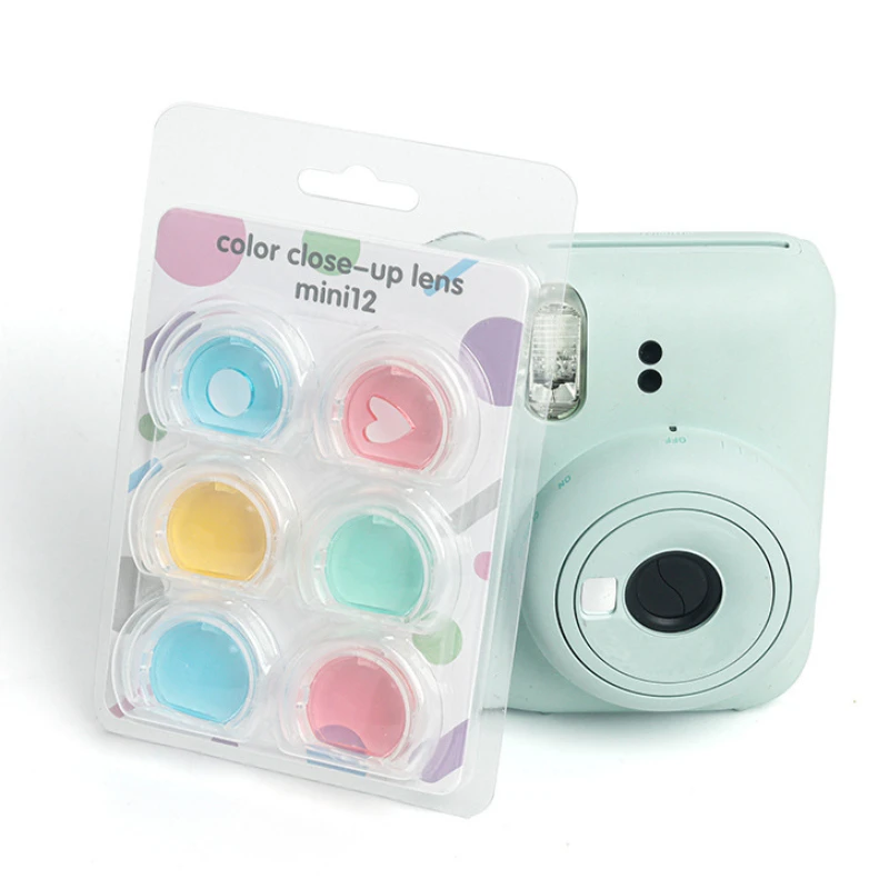 Lente de primer plano con filtro de Color para cámara Fujifilm Instax Mini 12, ACCESORIOS FOTOGRÁFICOS, conjunto de 4 o 6 piezas