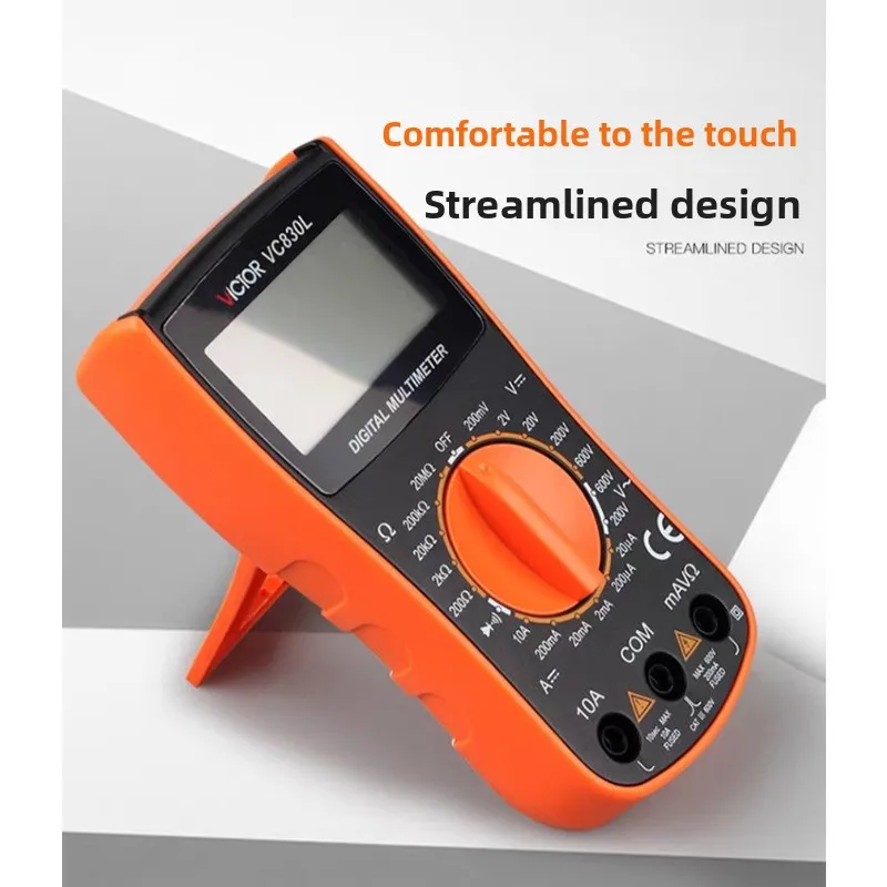 

Professional VC830L Digital Multimeter Auto-Range Smart High Accuracy Anti-Burn Electrician Testing Device