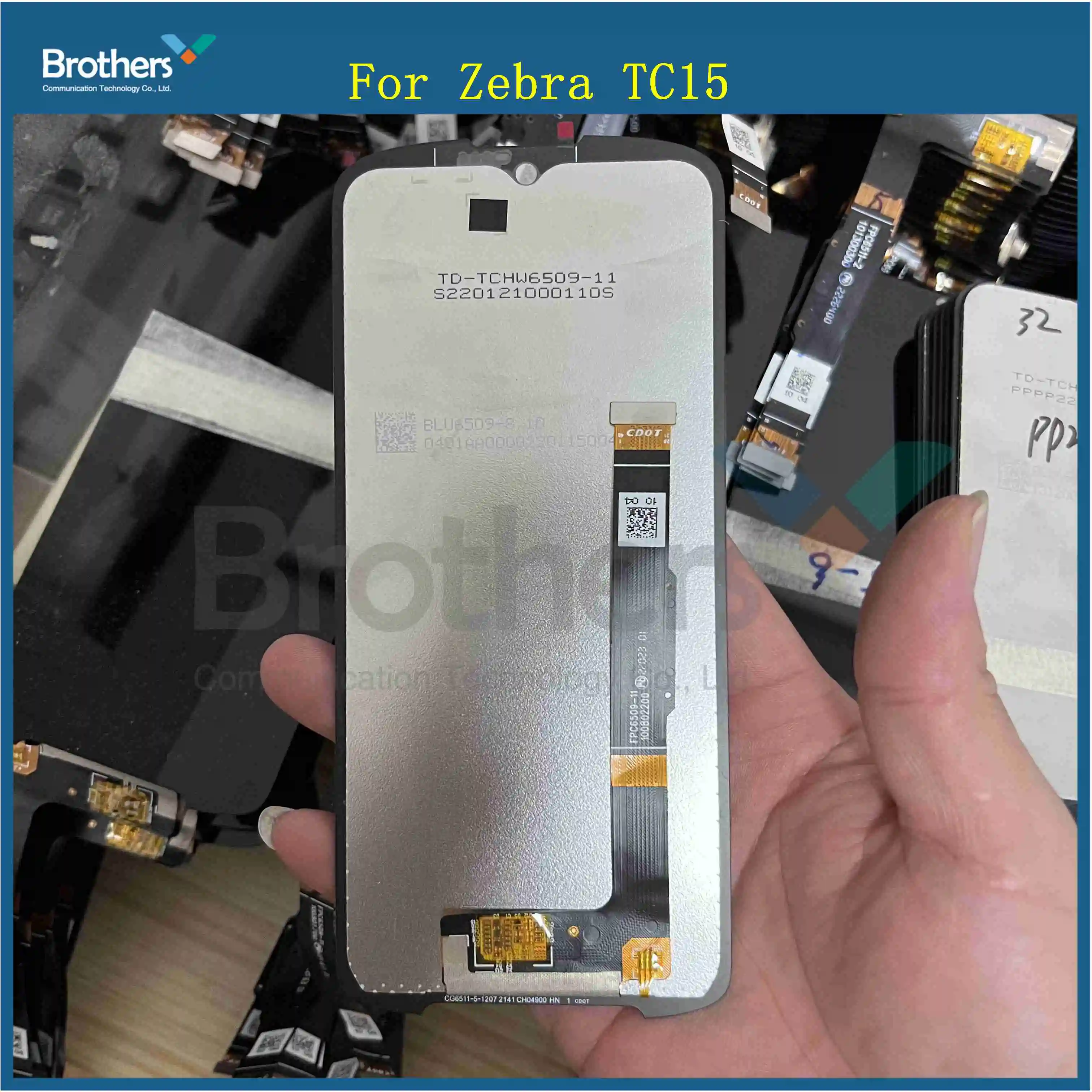 New For Zebra TC15 LCD Display With Touch Screen Digitizer Assembly Replacement