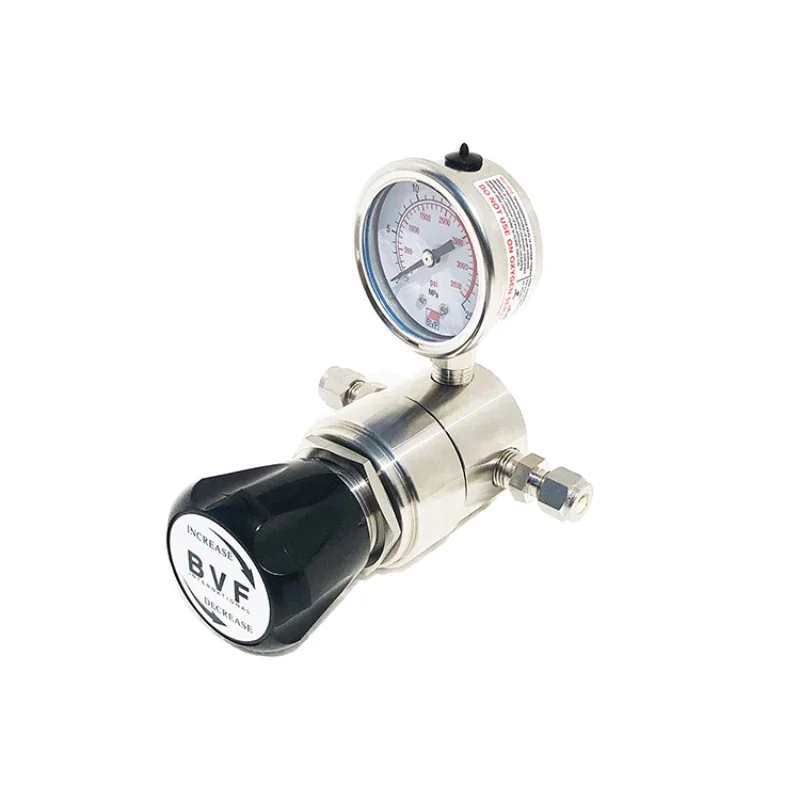 The high-pressure pressure reducing valve 316L stainless steel has an adjustable outlet of 20MPA