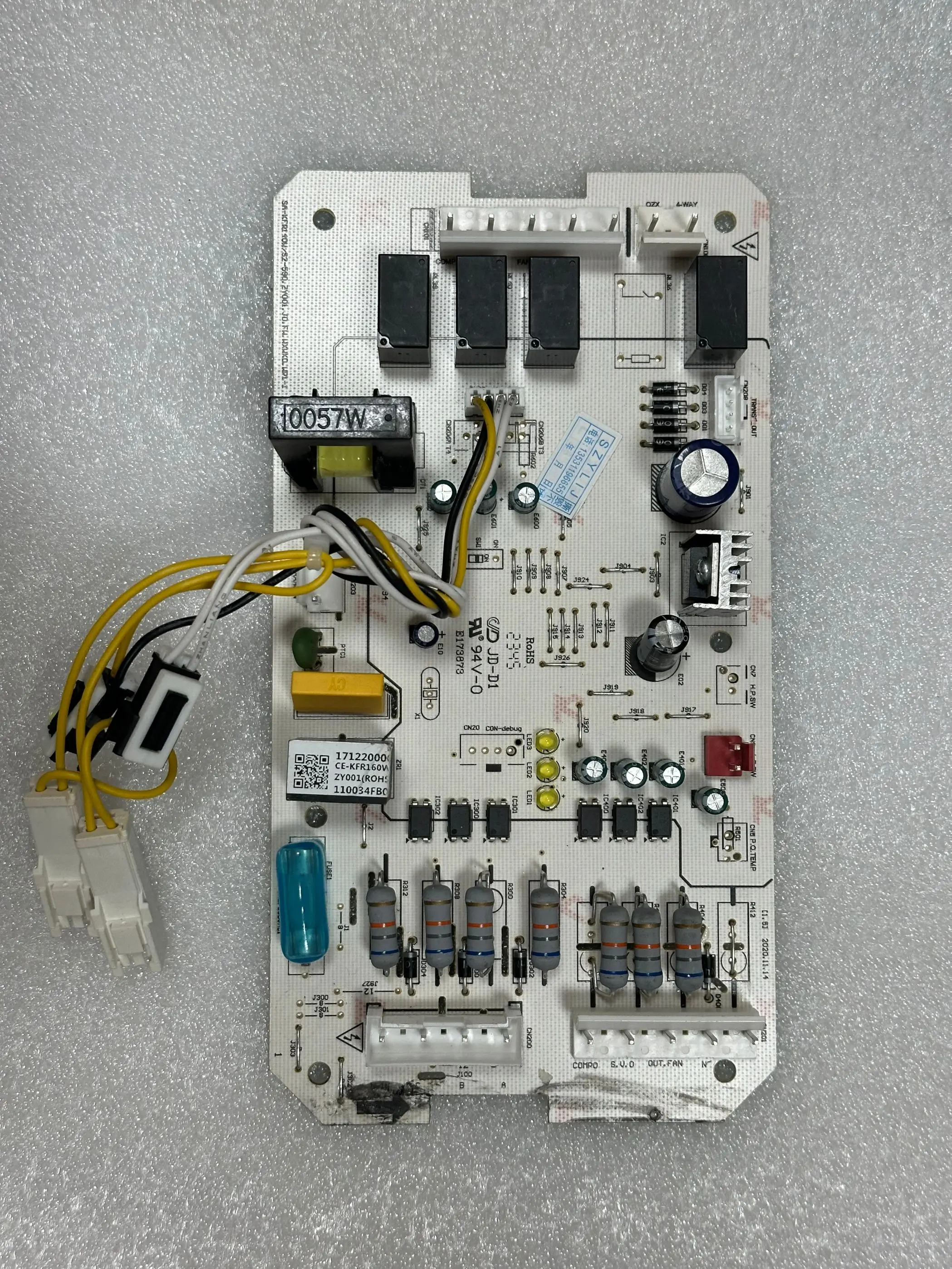 

Air conditioning control panel CE-KFR160W/SN1 100% test