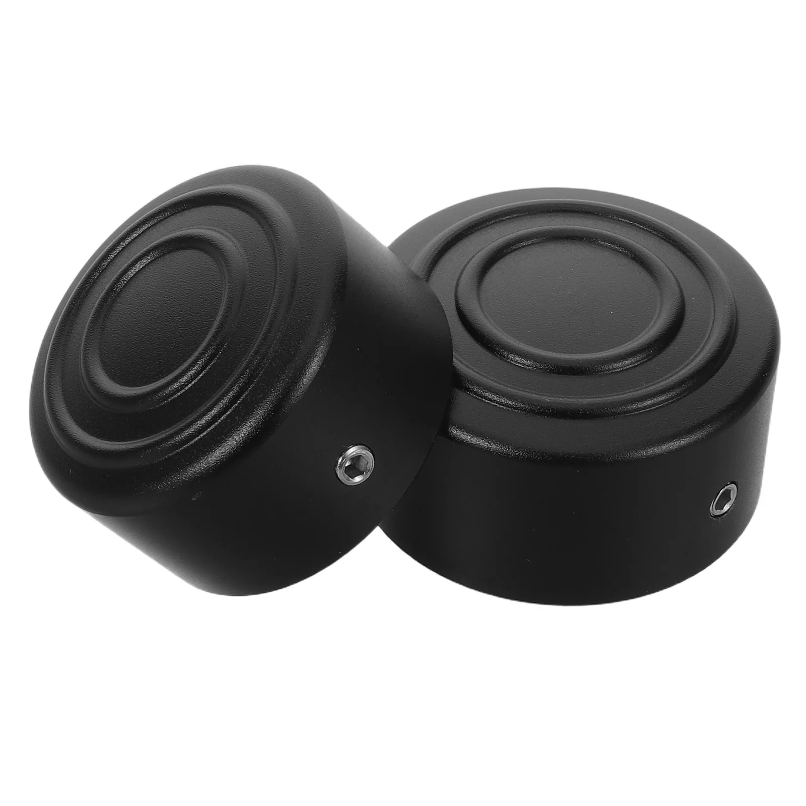 

2Pcs Motorcycle Axle Caps Vintage Aluminum Alloy Black Matte Rear Sprocket Wheel Nut Covers Front Rear Axle Protection Chain