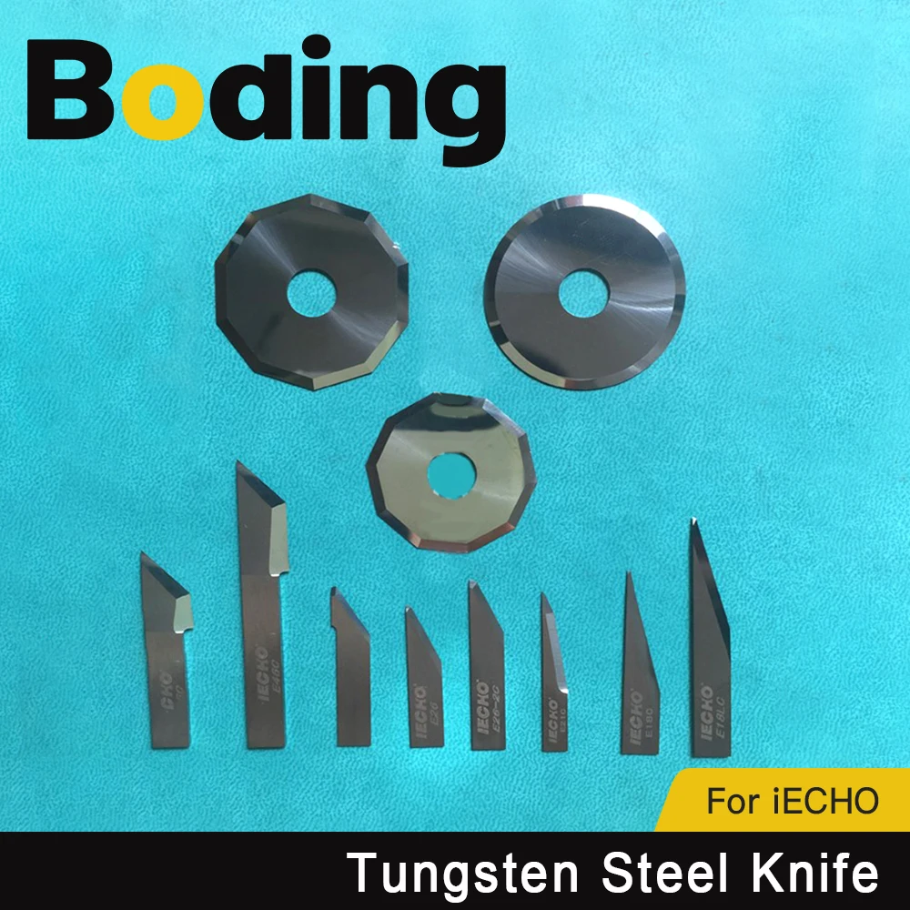 

BODING iECHO Лезвие из карбида вольфрама Вибрационный нож из вольфрамовой стали Режущий нож для вибрационного ножа для резки