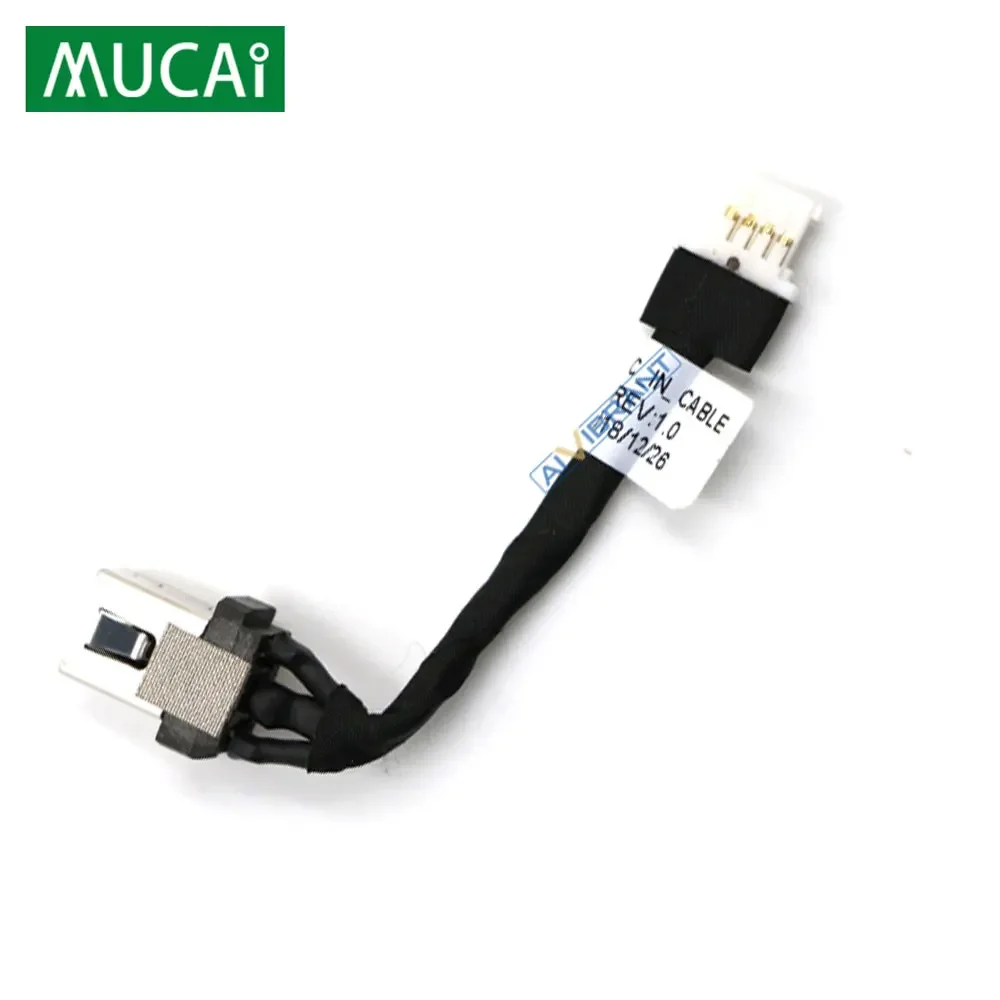 Conector de alimentação CC com cabo para laptop Lenovo Xiaoxin Air 14 14, DC-IN Cabo Flex, 2019