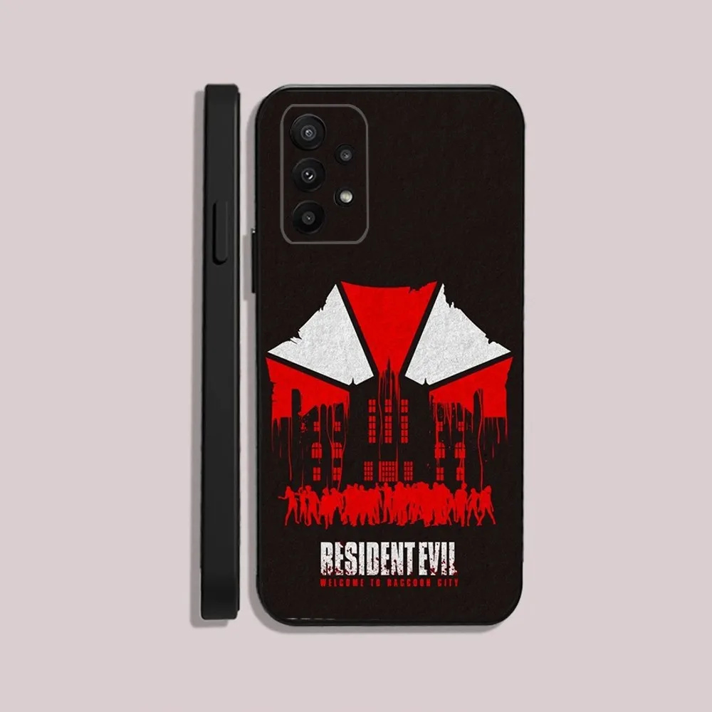 Game R-Resident E-Evil Phone Case For Samsung S24,23,22,30,21,10,9,Ultra,Plus,Lite,FE,5G Black Soft Case