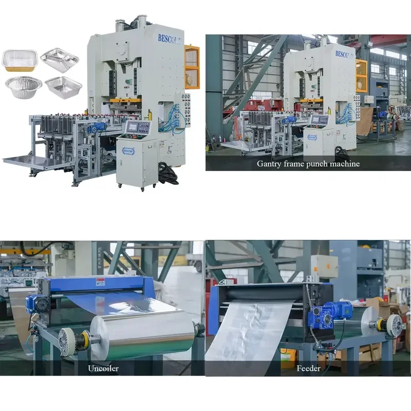 for Aluminum Foil Lunch Box Bowl Sealing Machine Production Line