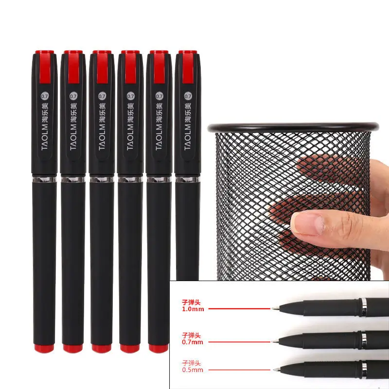 grande capacidade caligrafia gel pen canetas de caligrafia de carbono preto azul red ball pen para negocios 10 07 05 nib assinatura 01