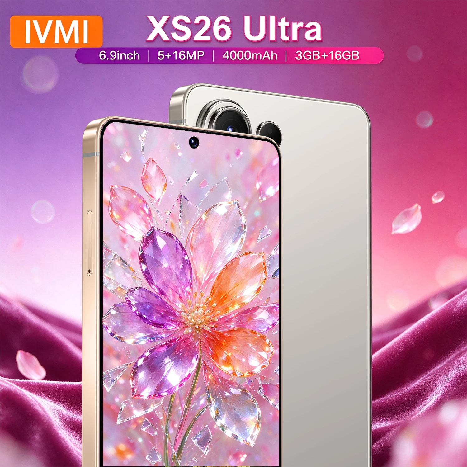 IVMI Unlock Cheap XS 26 Ultra Smartphone 3+16GB 6.9
