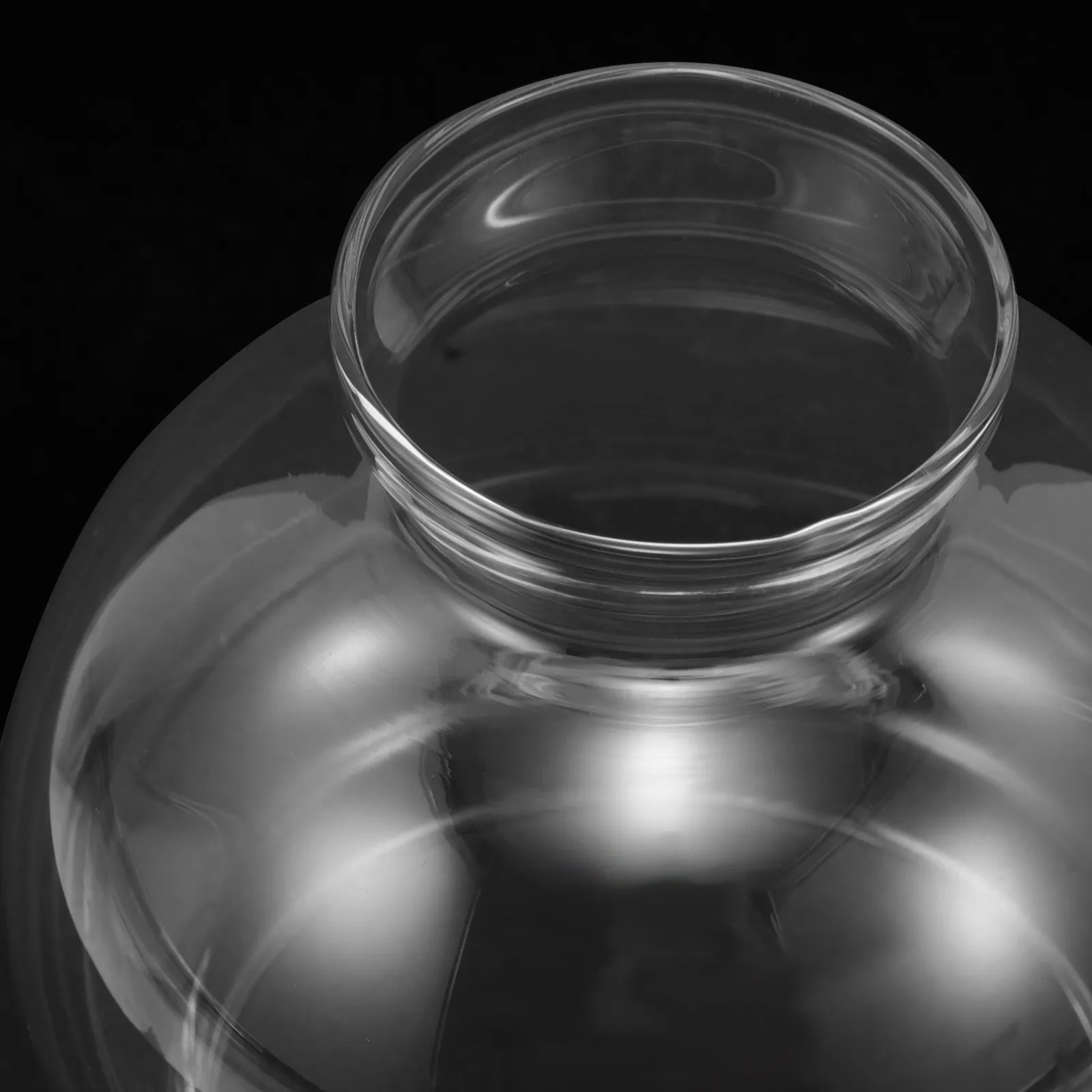 Glass Lamp Chimney Replacement Hurricane Globe for Oil Lamp Spherical 1.8 2.8 Dual End Holes Vintage Style Clear Glass Chimney
