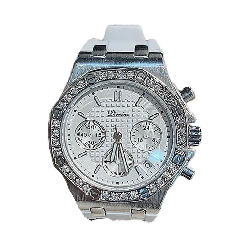 

Neutral multi-function watch domineering sports chronograph calendar watch femininity large dial