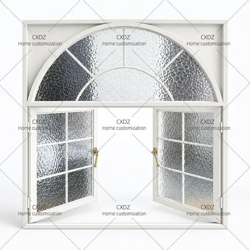 French Retro Stainless Steel Window Indoor Partition Attic Decorative Art Home Windshield Casement Customization