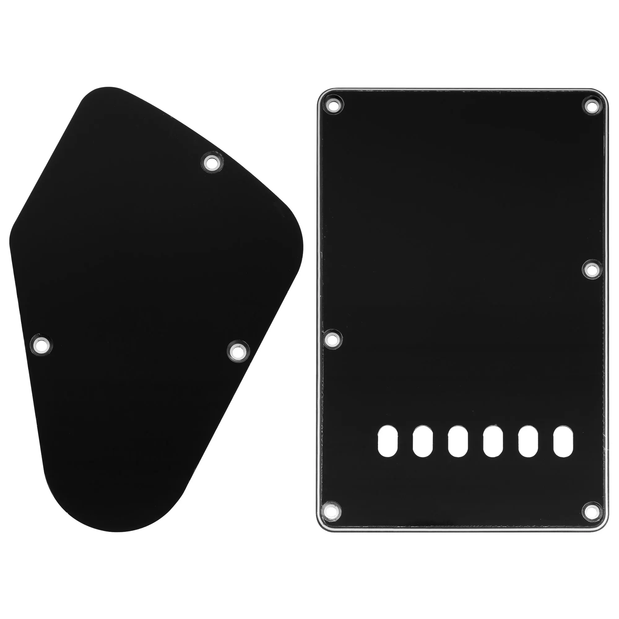 Musiclily Pro Guitar Backplate Set Tremolo Cover Control Cavity Cover for Yamaha PAC112V HSS Electric Guitar