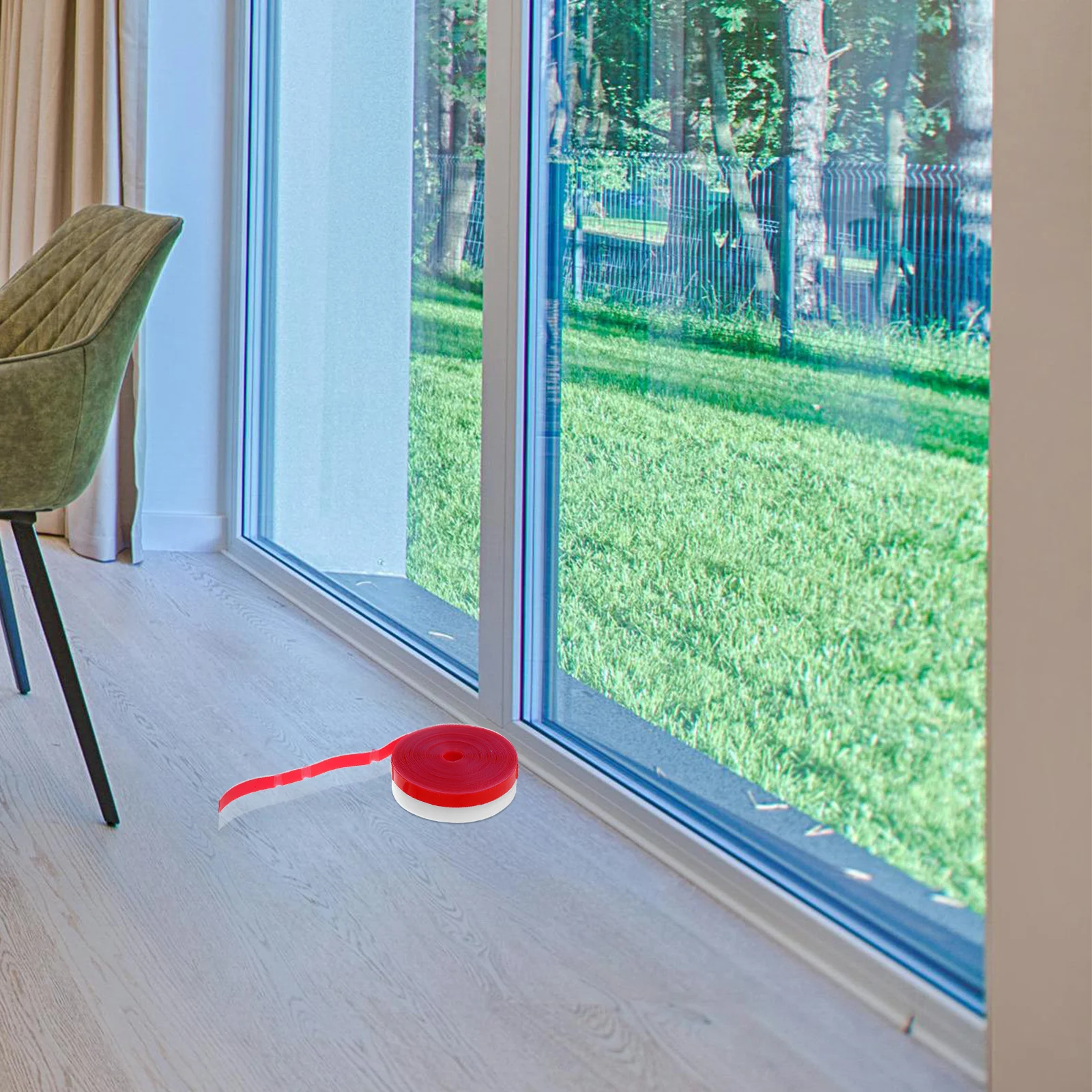 

1 Roll Door Seal Stripping Glass Sliding Window Bottom Tape Windproof Waterproof Self Adhesive Insulation