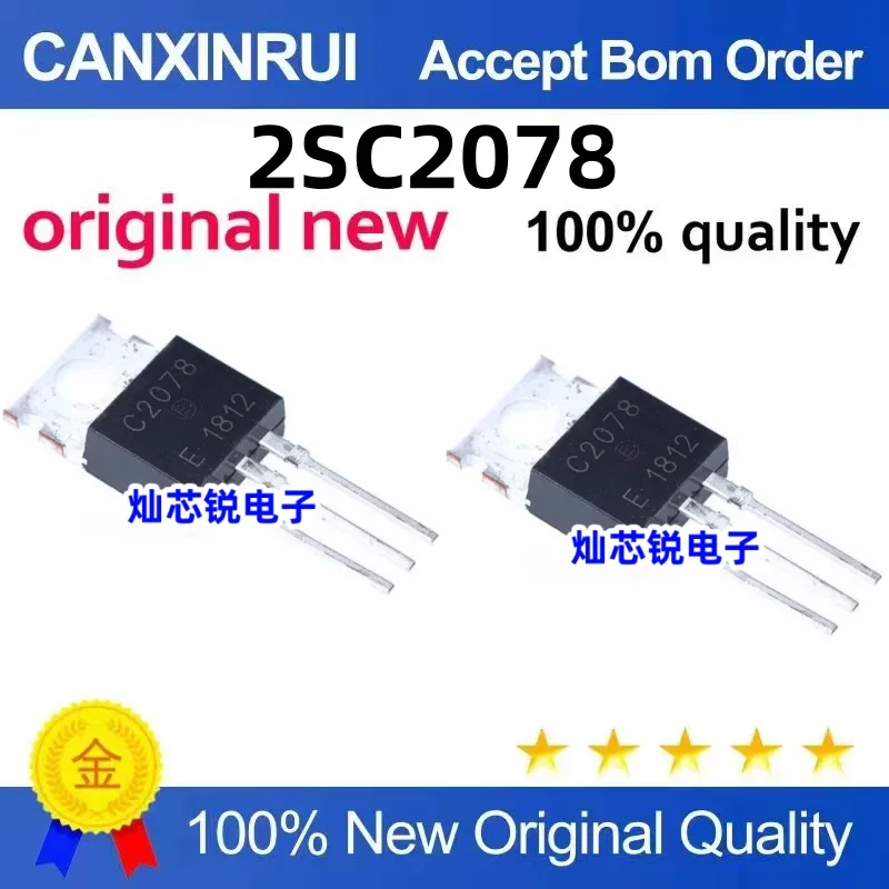 (10-300 piezas) nuevo transistor de potencia original 2SC2078 C2078 TO-220 chip triodo divisor superior IC