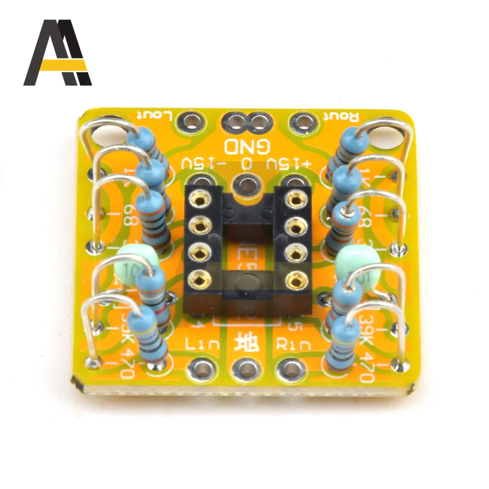 لوحة مضخم صوت ثنائية الإمكانات مزدوجة op-amp ثلاثية تيار مستمر Preamp لوحة فارغة NE5532 OPA2134 OPA2604 AD826