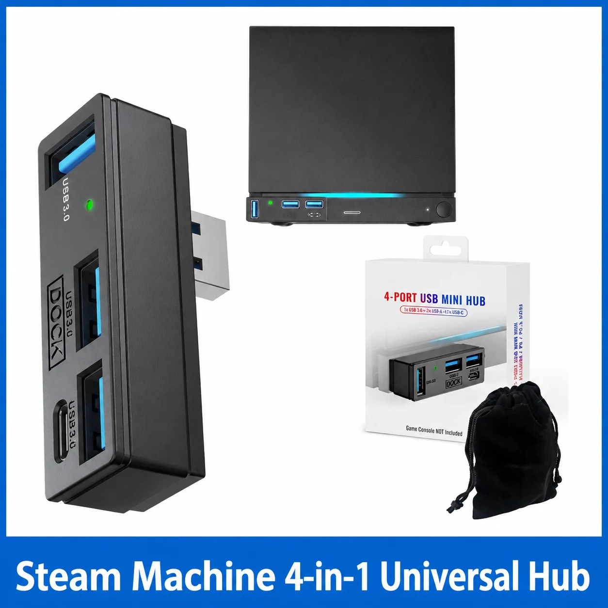 4ポートUSB 3.0ミニハブスプリッター拡張ドック、Ste - Esports Gaming Splitter のレビューと価格