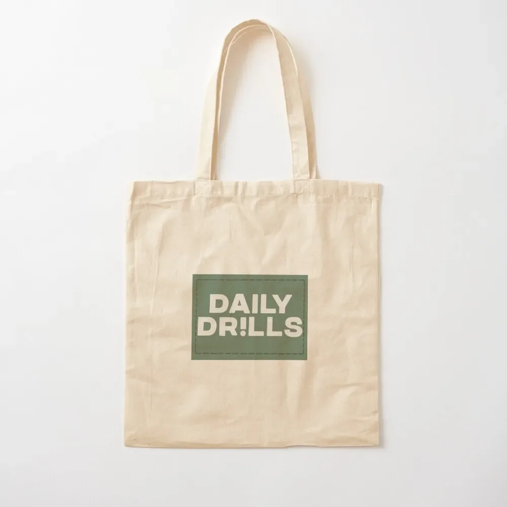 

Daily Drills Tote Bag shopping bags foldable custom bags Tote Bag