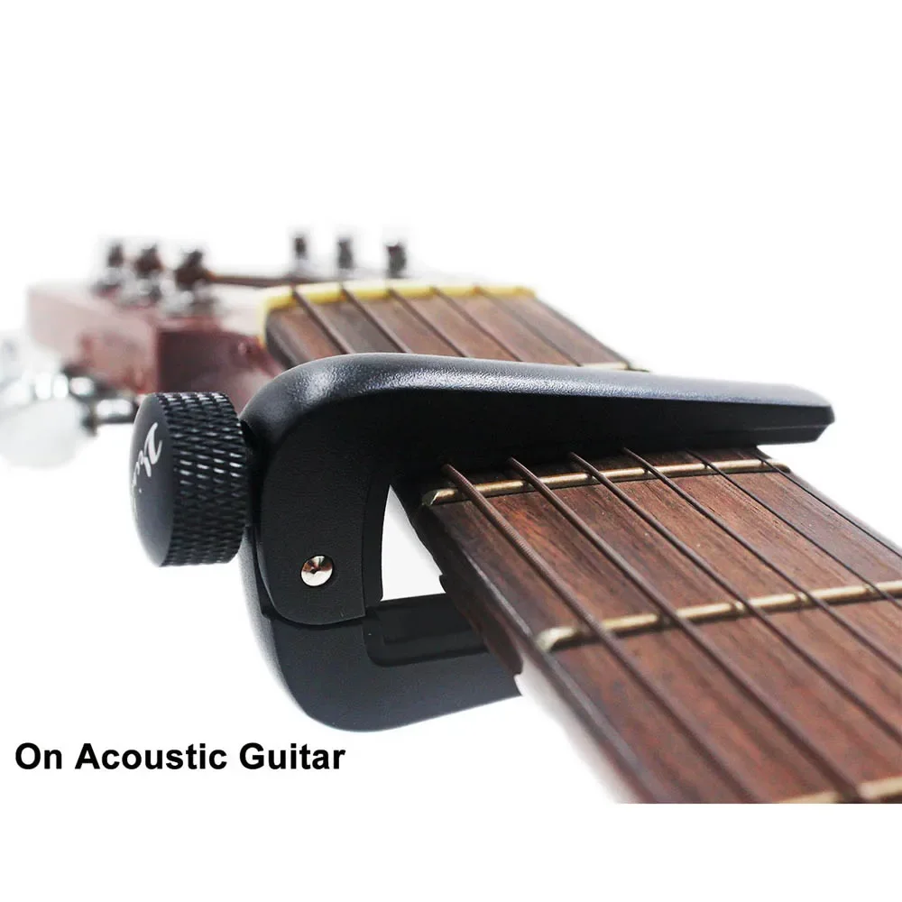 Universal Wide Adjustable Guitar Capo Fit for 6/12 String Acoustic Classical Electric Guitar,Bass,Mandolin,Banjos,Ukulele Black