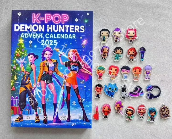 جديد Kpop شيطان الصيادين تقويم القدوم K البوب شيطان الصيادين رومي ميرا زوي النمر عيد الميلاد العد التنازلي تقويم القدوم هدية 24 يوما #2