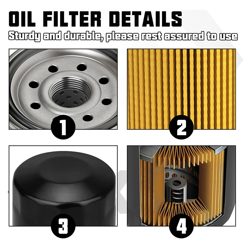 Motorcycle Oil Filter for Yamaha FZ1 FZ6 Fazer 600 1000 FZ1N FZ1S FZ6R FZ6N FZ8 YZF R1 R3 R6 R7 XJ6 Diversion 600 FZ07 FZ09 FZ10