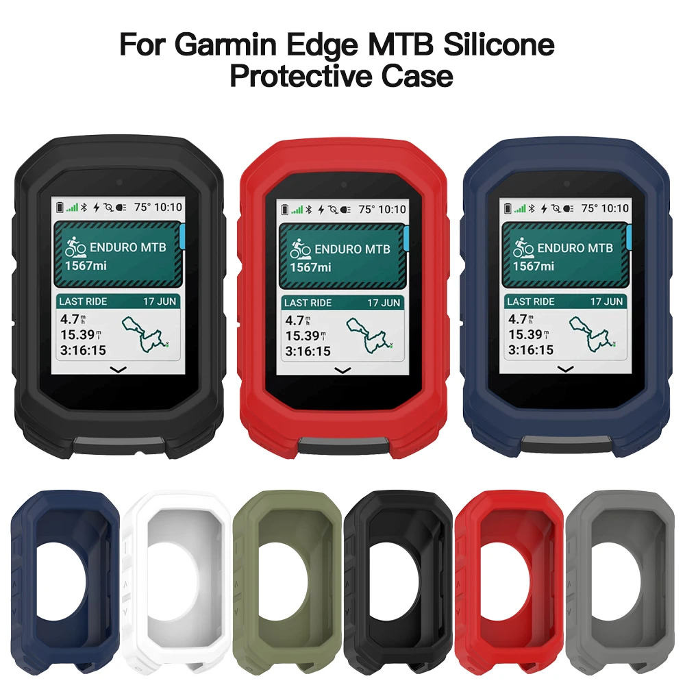 Silicone Soft Edge Shell Protective Case Full Cover Protector For Garmin Edge MTB Bicycle Bike Computer GPS Skin Accessories
