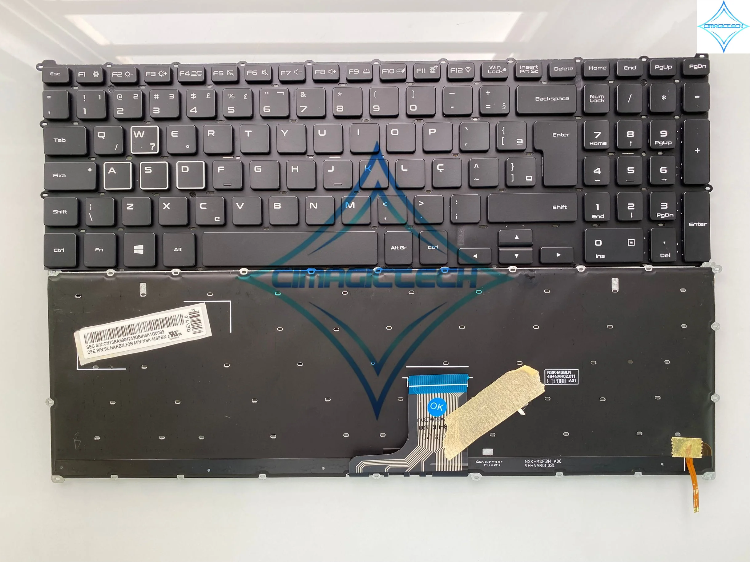 جديد BR البرازيلي الولايات المتحدة الإنجليزية الخلفية لسامسونج أوديسي Nt800G5W 800G5M NP800G5M 8500GM 810G5M 9Z.NARBN.C01 لوحة المفاتيح البرتغالية