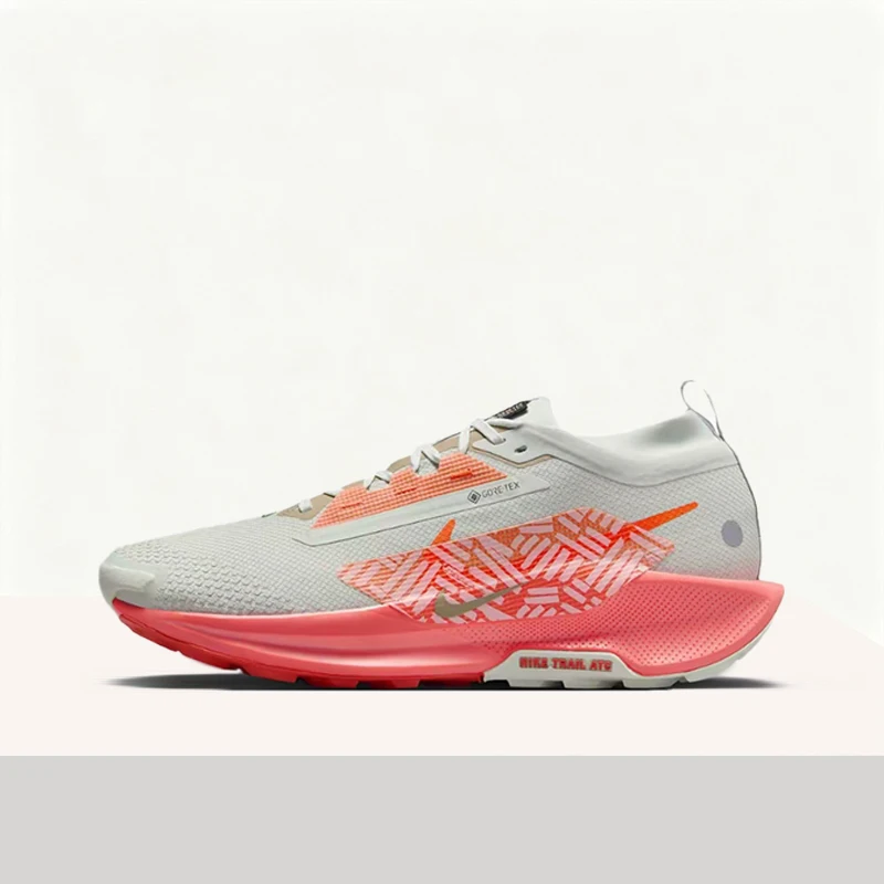 

Мужские кроссовки Nike Pegasus Trail 5 Supportive Stability Multi-Functional Comfortable Low-Top, серо-красные, FQ0908-004