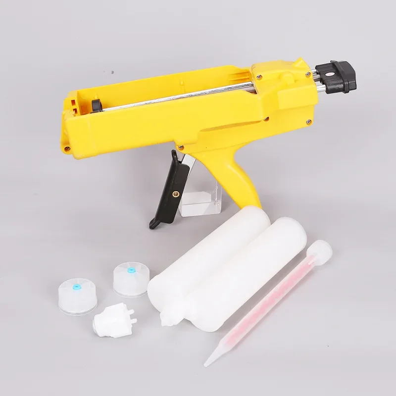 manual AB glue cartridge caulking gun Caulk cleaning glue AB Epoxy Gun Cartridge 400ml 1:1 and Mixing Tube MC10-18 Thread Mouth