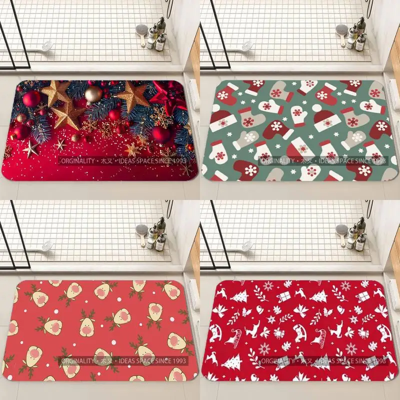 

Christmas-Themed Digital Pattern Living Room Decoration Home Sofa Non-Slip Carpet Study Bedroom Tatami Children'S Soft Floor Mat