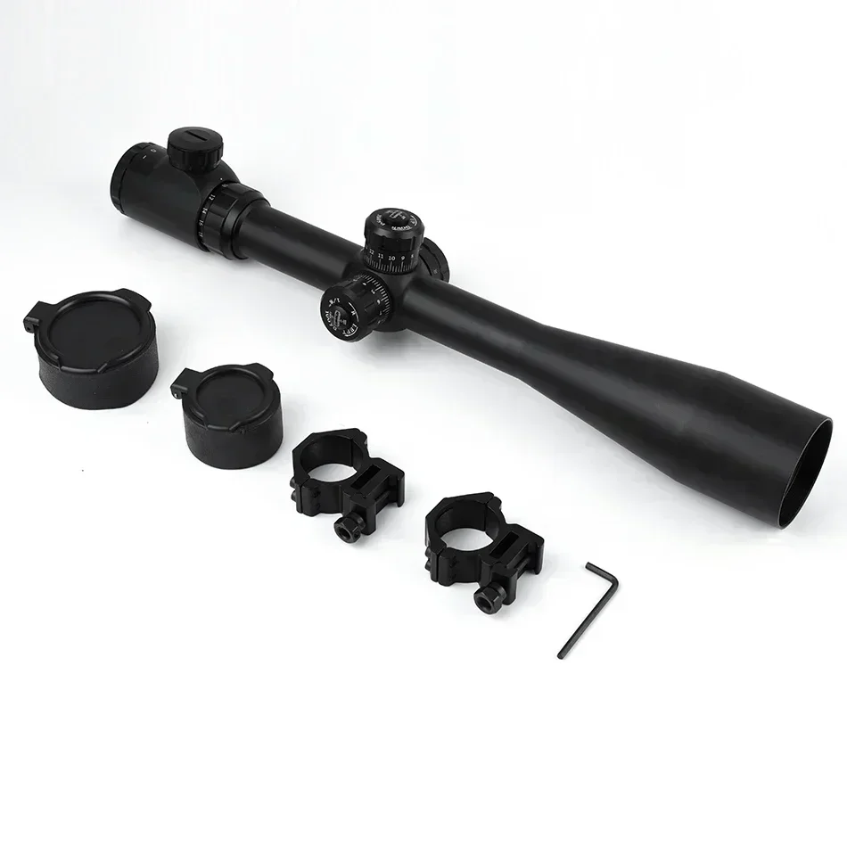 Imagem -06 - Optic Sniper Riflescope com Roda Lateral Tactical Parallax Scope Acessórios Ajustável Hunting Sight Sfp 1040x50