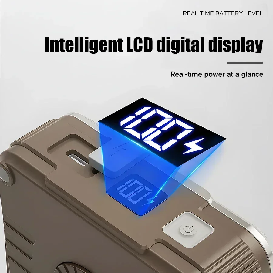 2024 جديد قوي LED مصباح التخييم 6000mAh قابلة للشحن يده ضوء العمل لانهائي يعتم في الهواء الطلق فانوس طوارئ محمول #5