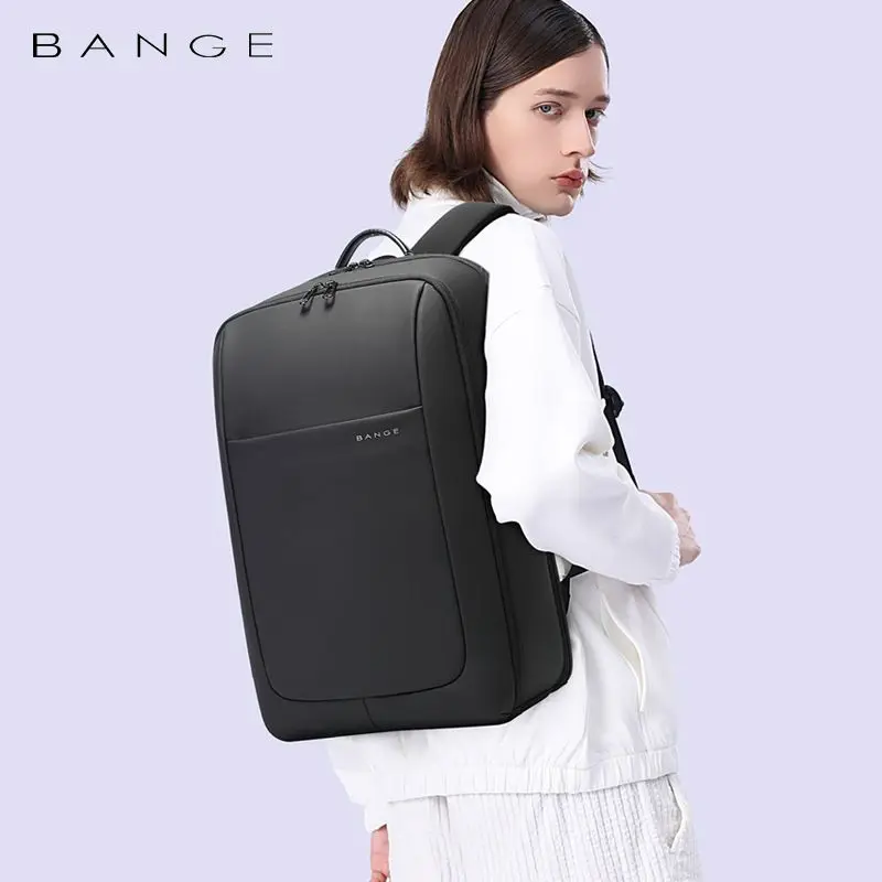 BANGE New Design Large Capacity USB Rechargable Travel Backpacks Men 15.6 inch Laptop Backpack Waterproof Outdoor Bag for Male