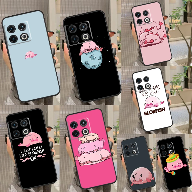 Cartoon Blobfish Phone Case For OnePlus Nord CE 2 3 Lite 2T N10 N20 N30 OnePlus 11 10T 8T 9RT 10R 8 9 10 Pro