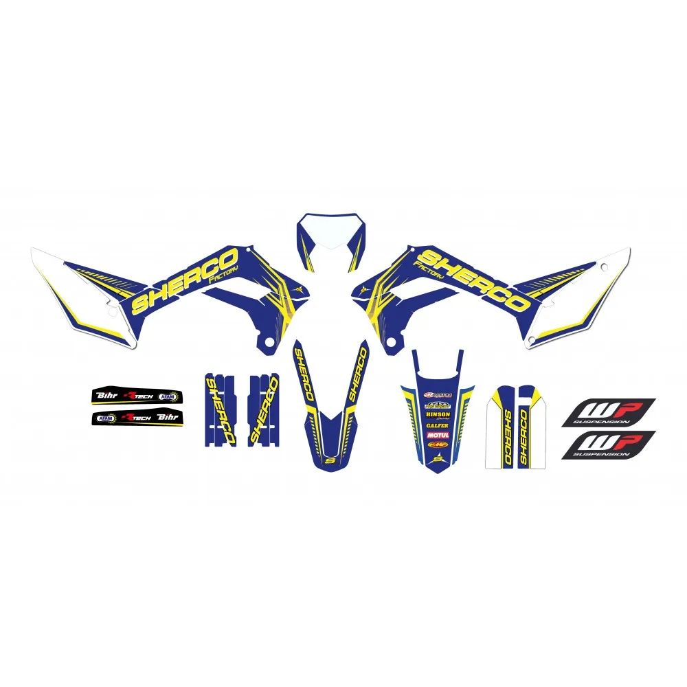 Enduro Motorbike compatible sticker kit Sherco SE R  Y SE F 2017-2022 mod.2