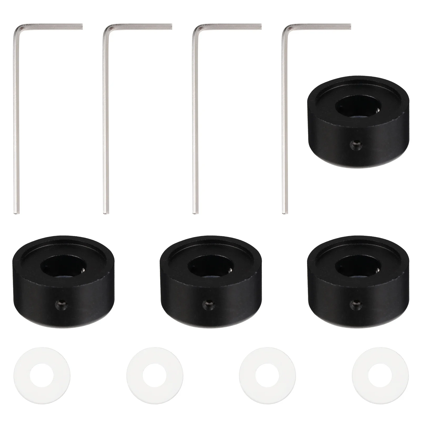 

4 set Aluminum Alloy Guitar Effect Pedal Topper Metal Footswitch Protection Glossy Finish For Effects Pedal Accessory Instrument