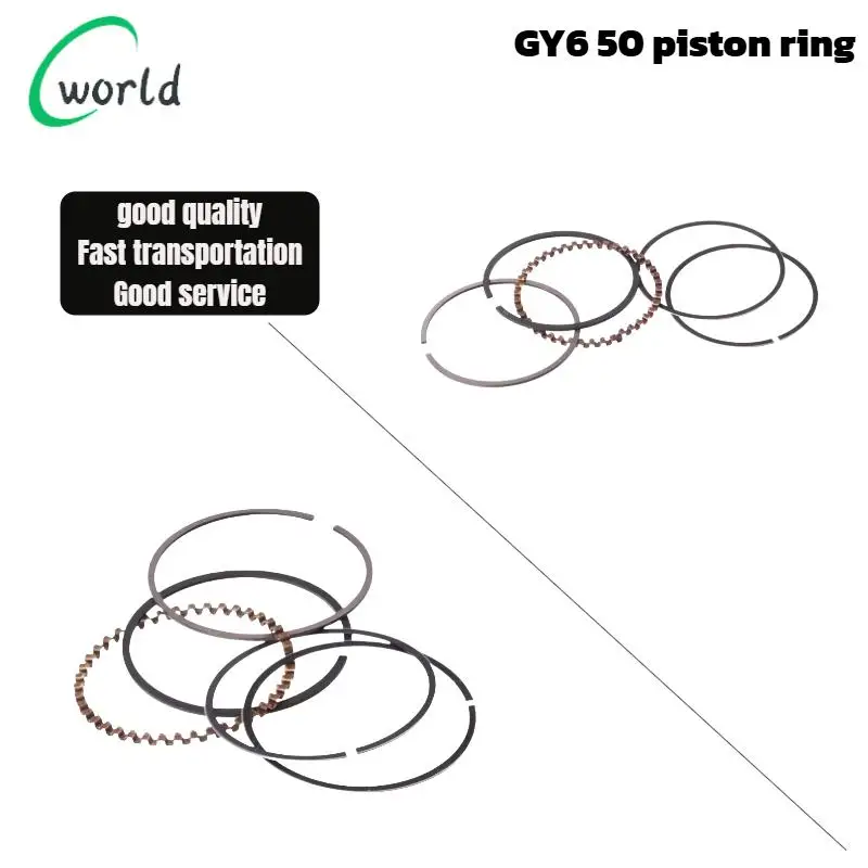 

Комплект поршневых колец мотоцикла GK5 для двигателей скутера: STD и модифицированные наборы, совместимые с JH70 GY6-50 DY90