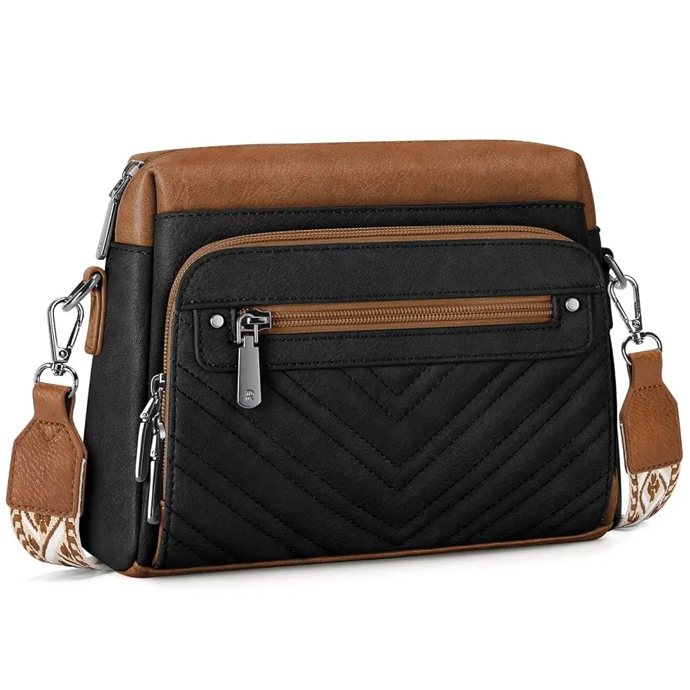 

Crossbody Bags for Women, Small Cross Body Purses, Leather Women’s Crossbody Handbag with Built in Wallet