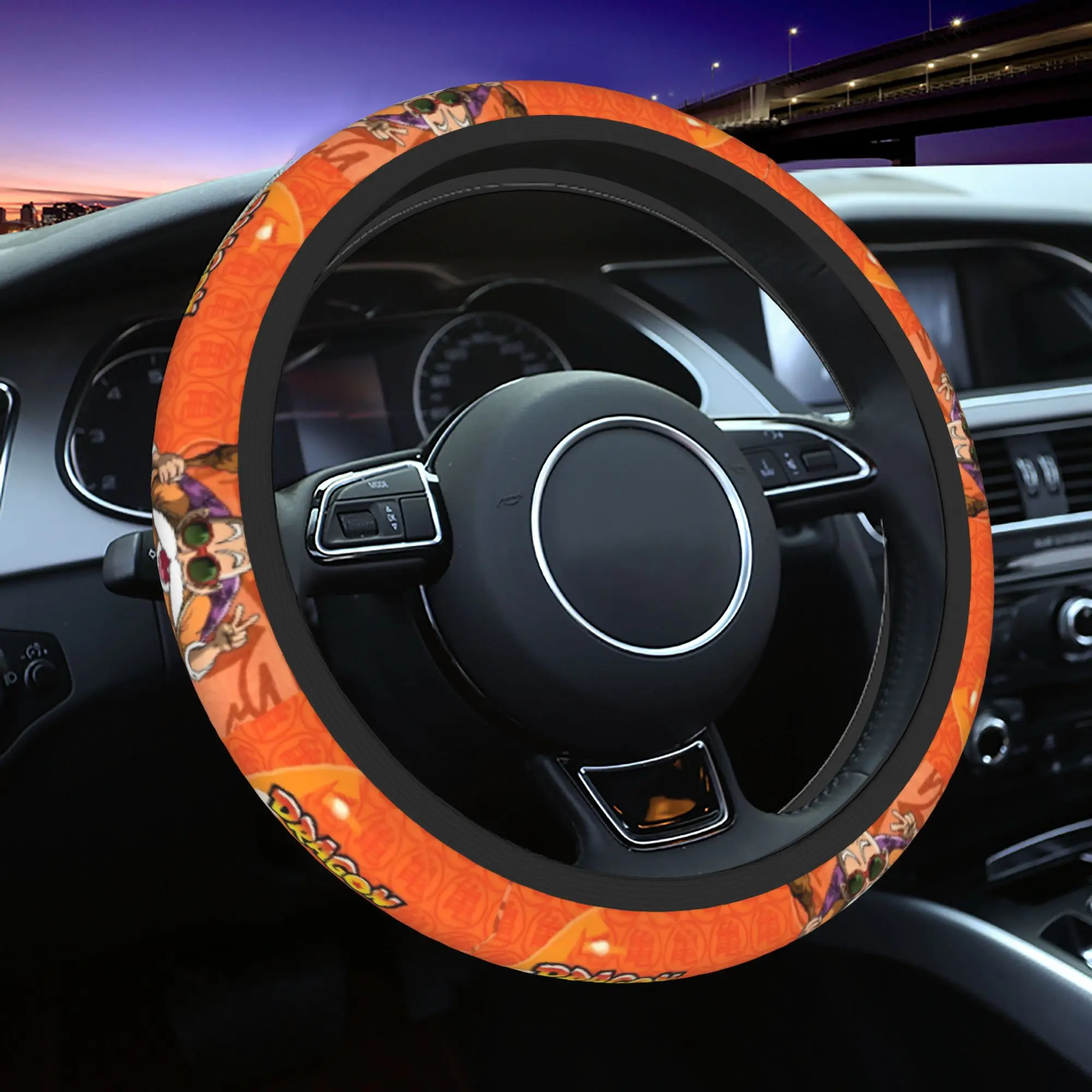 

Dragon Ball Z Master Roshi DBZ Car Steering Wheel Cover Steering Wheel Protective Cover Fashion Car-styling Car Accessories
