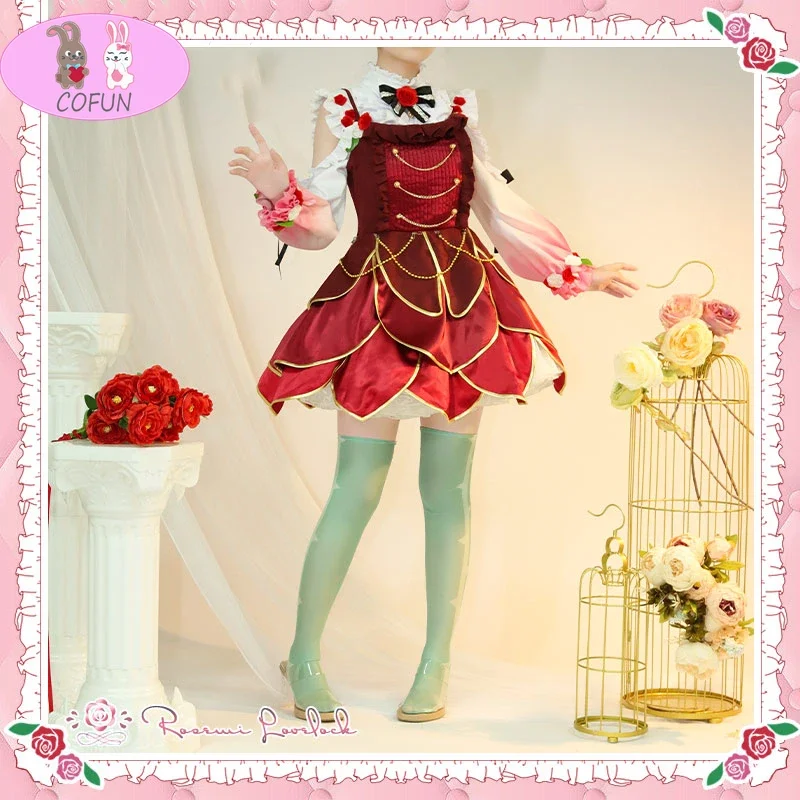 Anime Game Vtuber Hololive OBSYDIA Rosemi Lovelock Lolita Dress Party Uniform Cosplay Costume Halloween Women Fres Shipping 2022