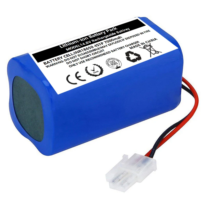 ชิ้นส่วนอะไหล่เครื่องดูดฝุ่นหุ่นยนต์3000 ~ 13000mAh 14.8V สำหรับเปลี่ยนแบตเตอรี่ให้เป็น A4s A4ของ CHUWI iLife