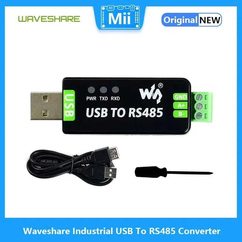 

Промышленный преобразователь Waveshare USB в RS485, двунаправленный преобразователь USB в RS485, встроенный оригинальный FT232RNL и SP485EEN