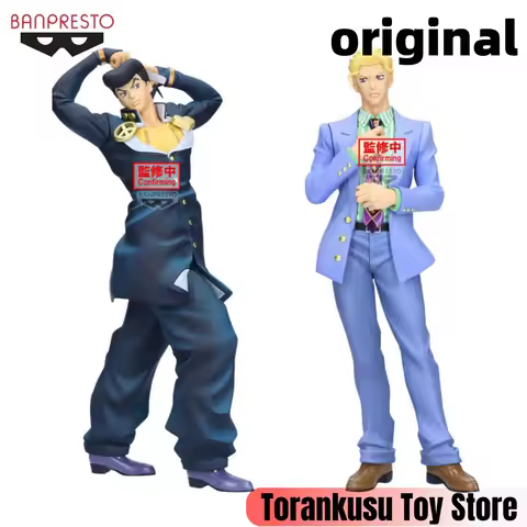 Banpresto JoJo's Bizarre Adventure Diamond is Unbreakable Anime Josuke &amp; Kira Yoshikage Action Figures Model Figurine Original