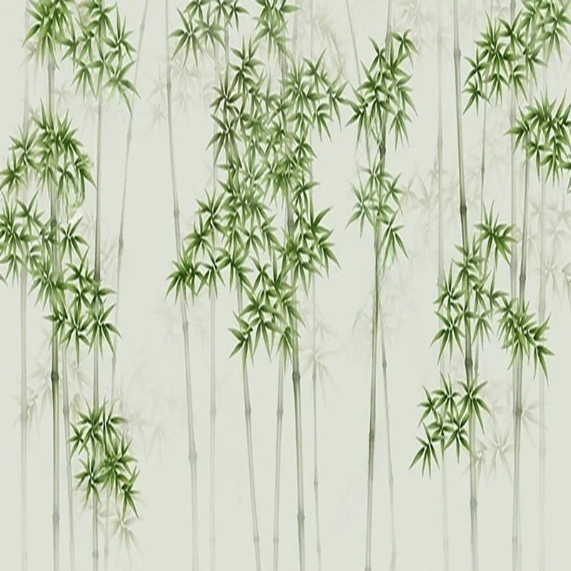 

Настенная роспись в новом китайском стиле — обои-наклейки с бамбуковым узором для шкафа, настенный декор для дома и офиса