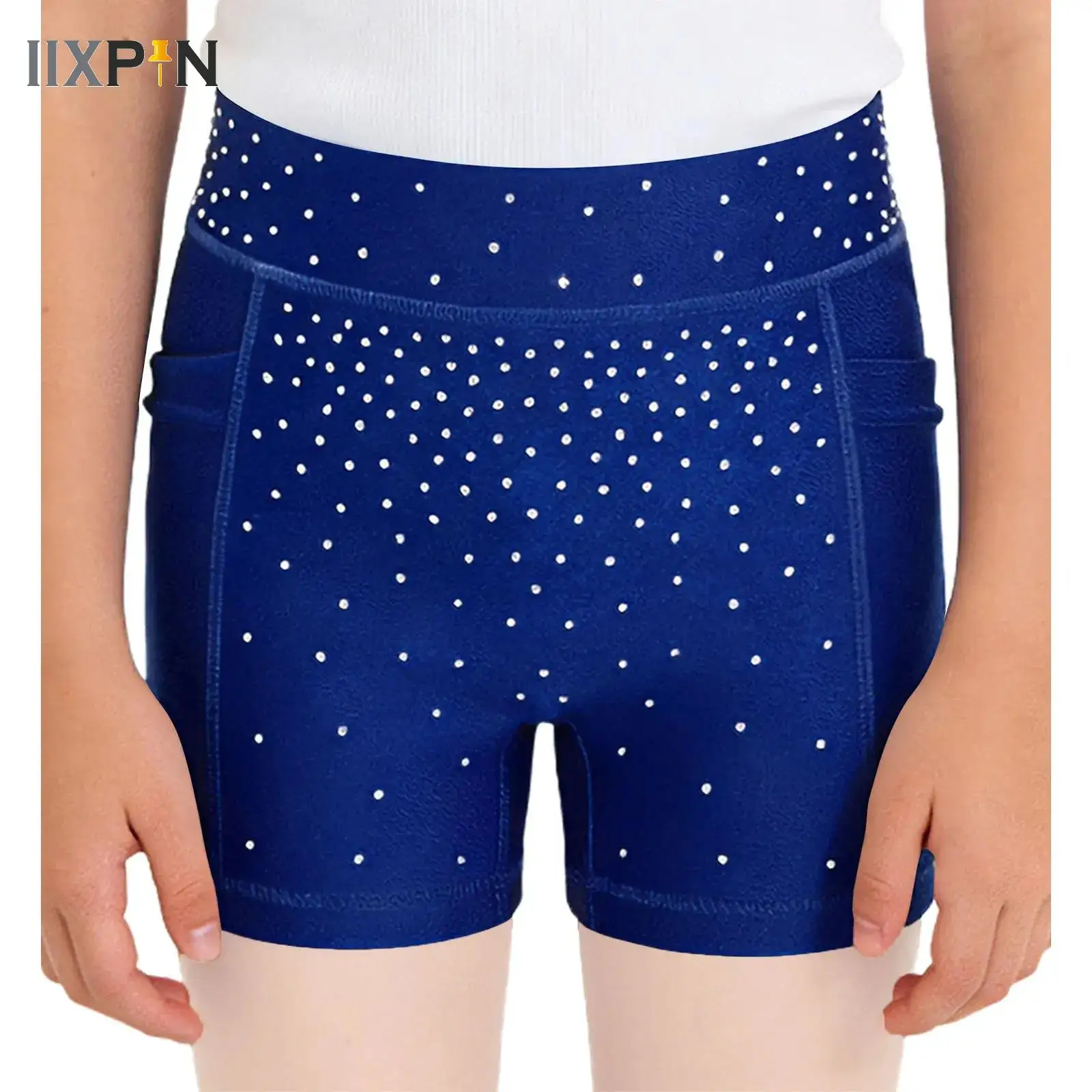 

Kids Girls Ballet Dance Gymnastics Shorts Sparkling Figure Skating Acrobatics Performance Workout Cheerleading Dancewear