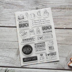 KLJUYP Brunch Transparent clear stamp for DIY Scrapbooking/Card Making/Kids Christmas Fun Decoration Supplies